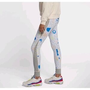 Nike Sportswear Womens Archive Leggings AOP Athletic High Waisted Leggings  L